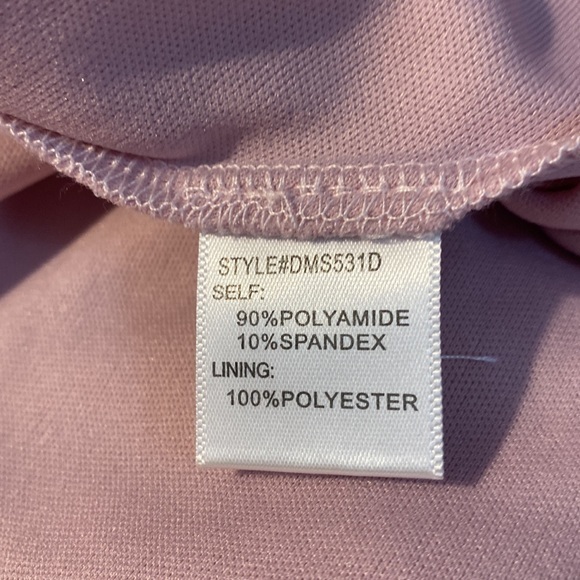 Gianni Bini Women's‎ Medium Lilac Swiss Dot Mesh Ruffle Open Back Mini Dress - Picture 9 of 10